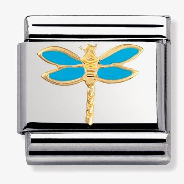 Nomination Classic Gold Air Animals Dragonfly Charm