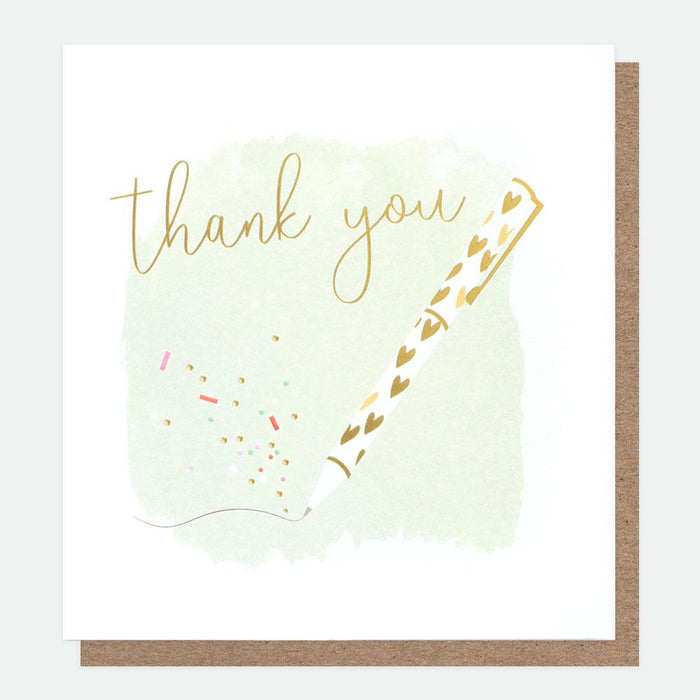 Caroline Gardner Heart Pen Thank You Card