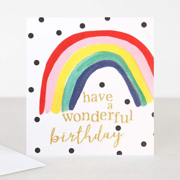 Caroline Gardner Painted Rainbow Birthday Card