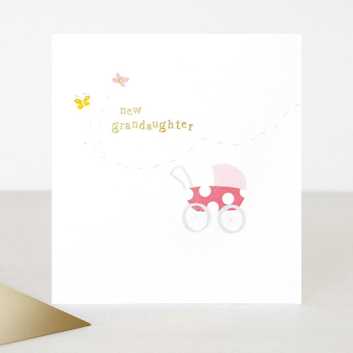 Caroline Gardner Pram New Baby Card For Grandparent