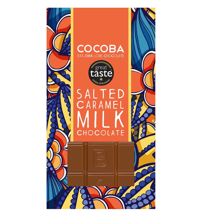 Cocoba Salted Caramel Milk Chocolate Bar