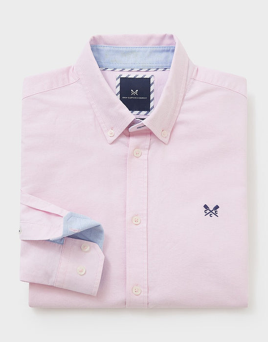 Crew Clothing Slim Fit Oxford Pink Shirt