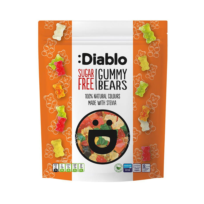 Diablo No Added Sugar Gummy Bears 75g
