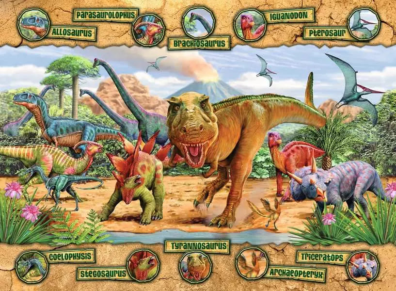 Ravensburger Dinosaurs XXL 100pc Puzzle