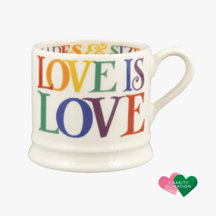 Emma Bridgewater Rainbow Toast Love Is Love Small Mug