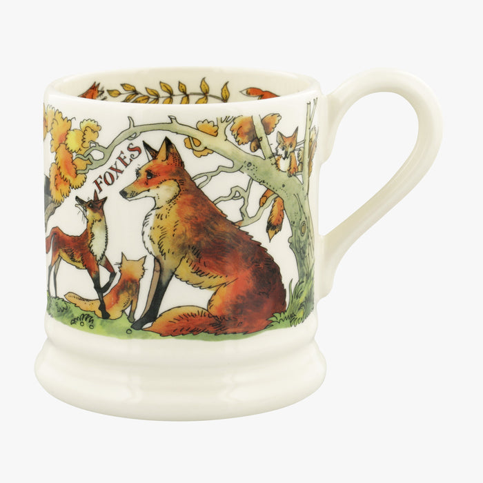 Emma Bridgewater In The Woods Foxes & Jay 1/2 Pint Mug