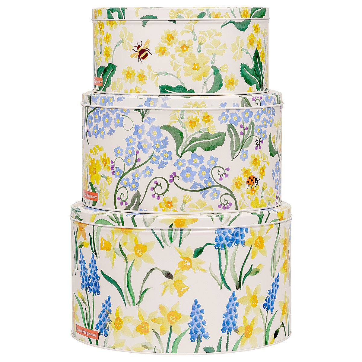 Emma Bridgewater Little Daffodil Set of Three Round Cake Tins — Maple Gifts