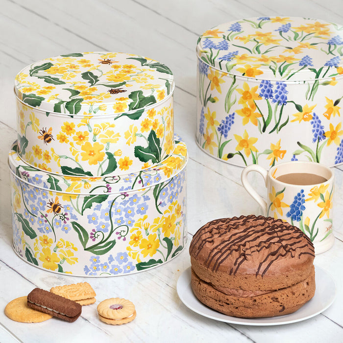 Emma Bridgewater Little Daffodil Set of Three Round Cake Tins