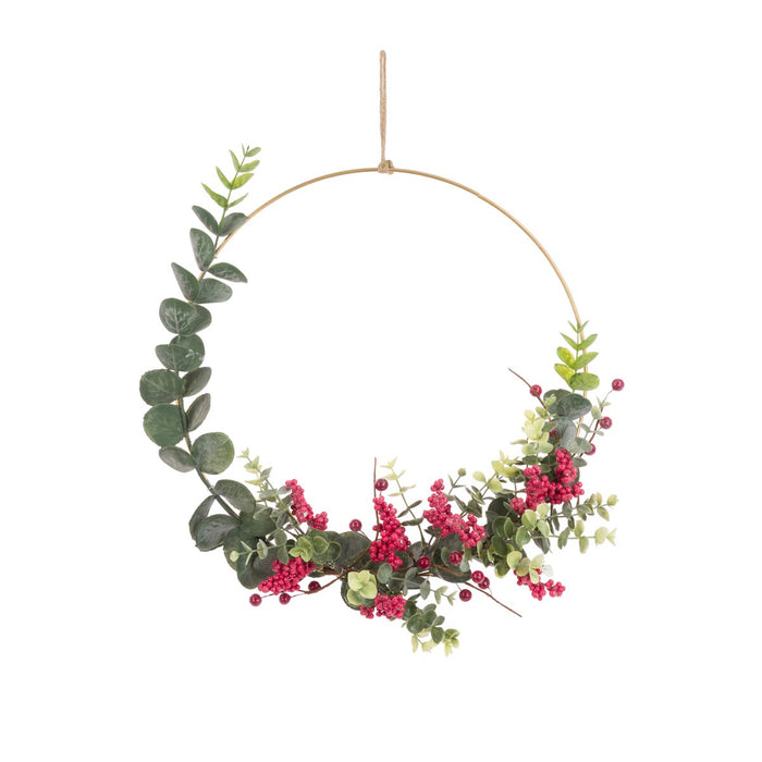 Eucalyptus & Berry Hoop Wreath