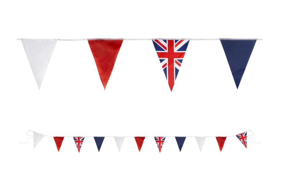 Eurowrap 20ft 10 Flag Union Jack Pennant Bunting