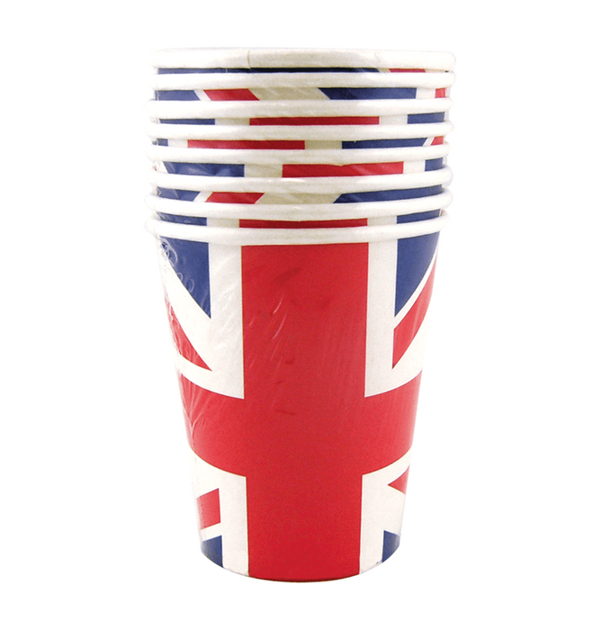 Eurowrap Union Jack Paper Cups 6pk