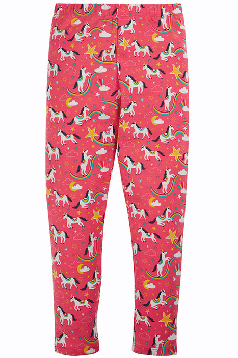 Frugi Watermelon Cosmic Unicorns Libby Printed Leggings