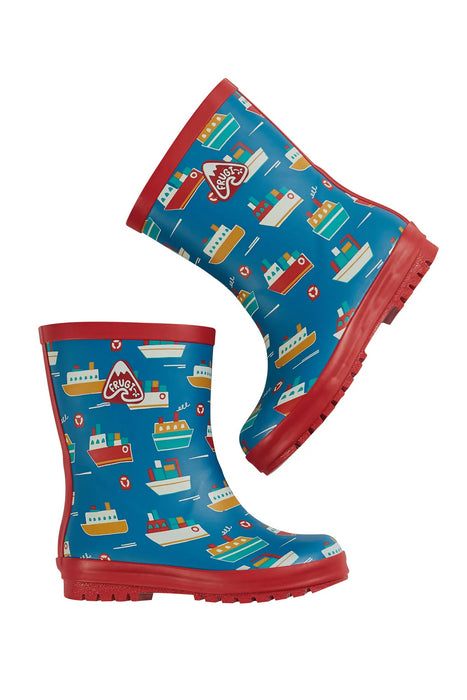 Frugi Sail The Seas Puddle Buster Wellington Boots