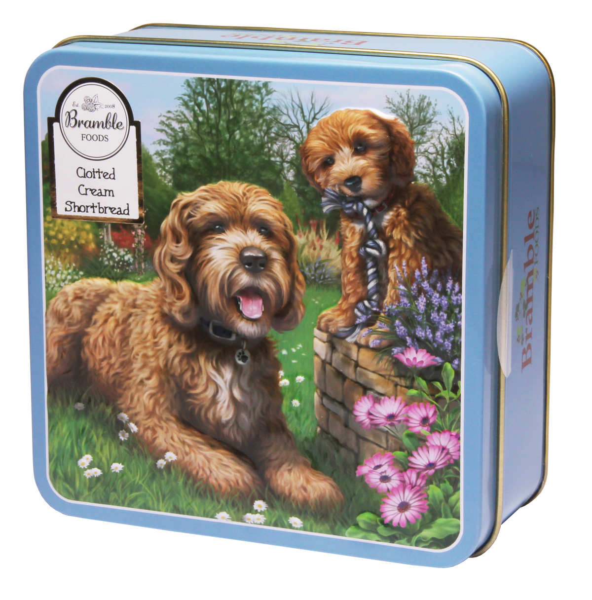 Cockapoo Embossed Tin with Clotted Cream Shortbread — Maple Gifts