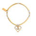 Chlobo Gold & Silver Divine Love Heart Bracelet