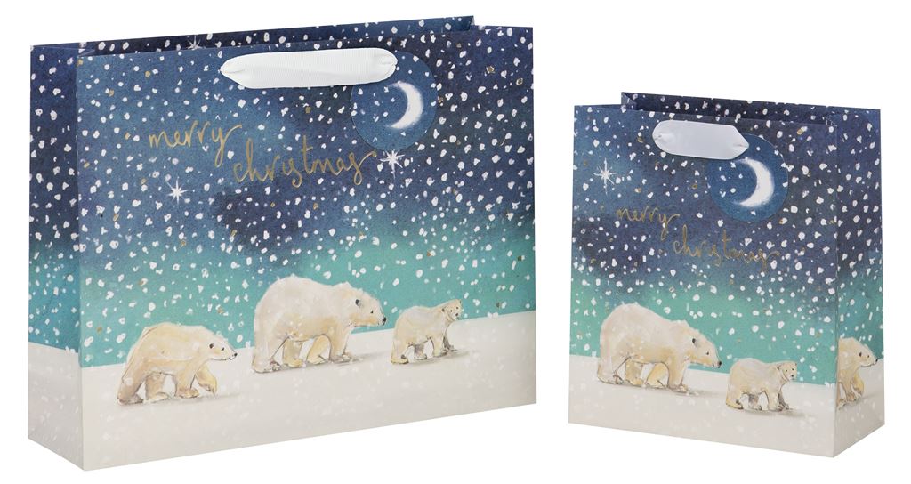 Glick Polar Bears Medium Gift Bag