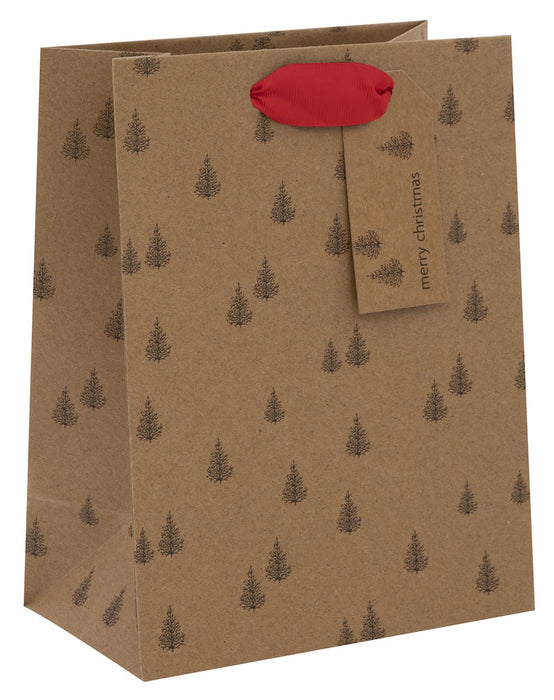 Glick Winter Trees Kraft Medium Gift Bag