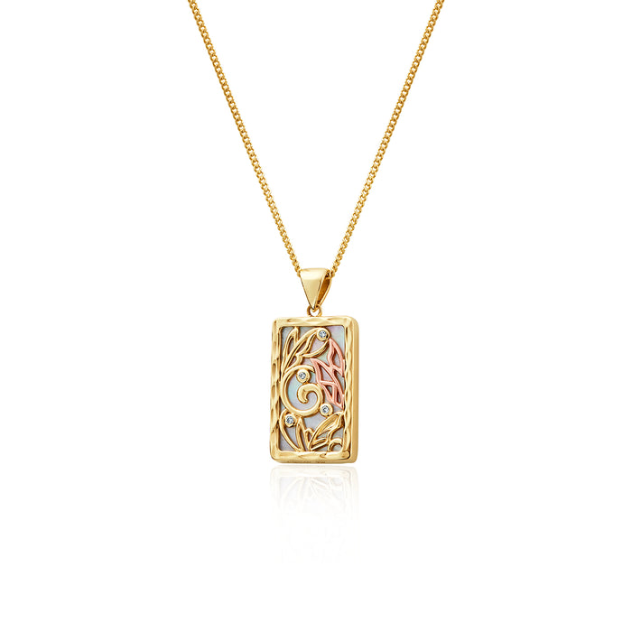 Clogau Gold White Mother Of Pearl Pendant