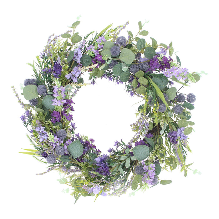 Gisela Graham 55cm Lavender & Catmint Spring Wreath