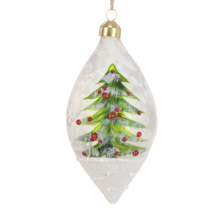 Glass Julia Finial Christmas Tree Bauble