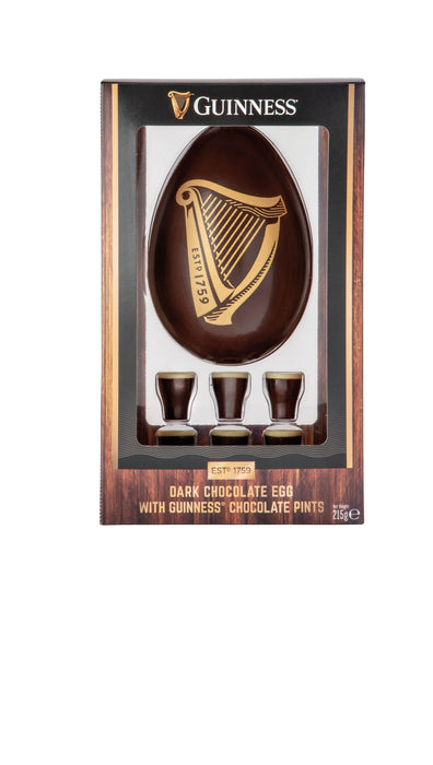 Guinness Dark Chocolate Easter Egg & Pints Gift Set 215g