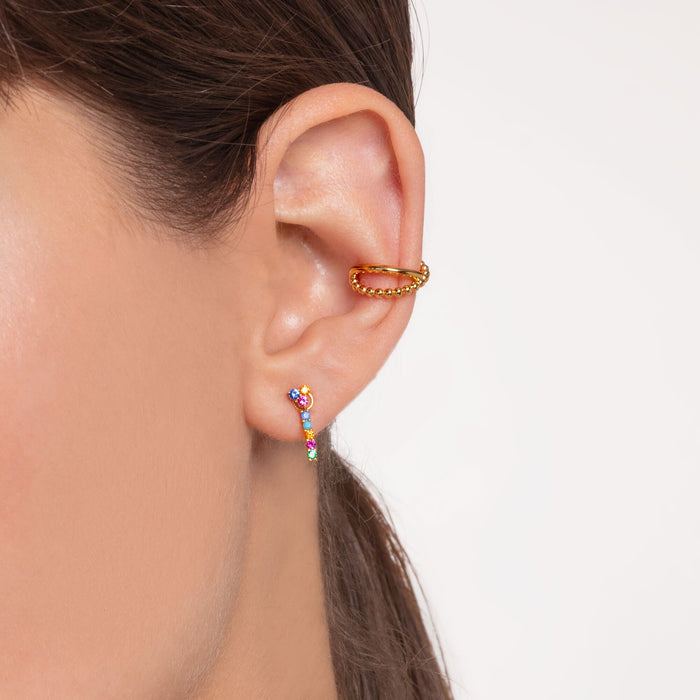 Thomas Sabo Ear Studs Gold Colourful Stones