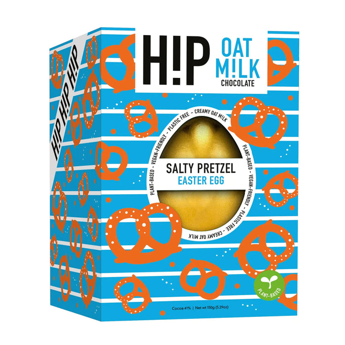 H!P Salty Pretzel Oat Milk Chocolate Easter Egg