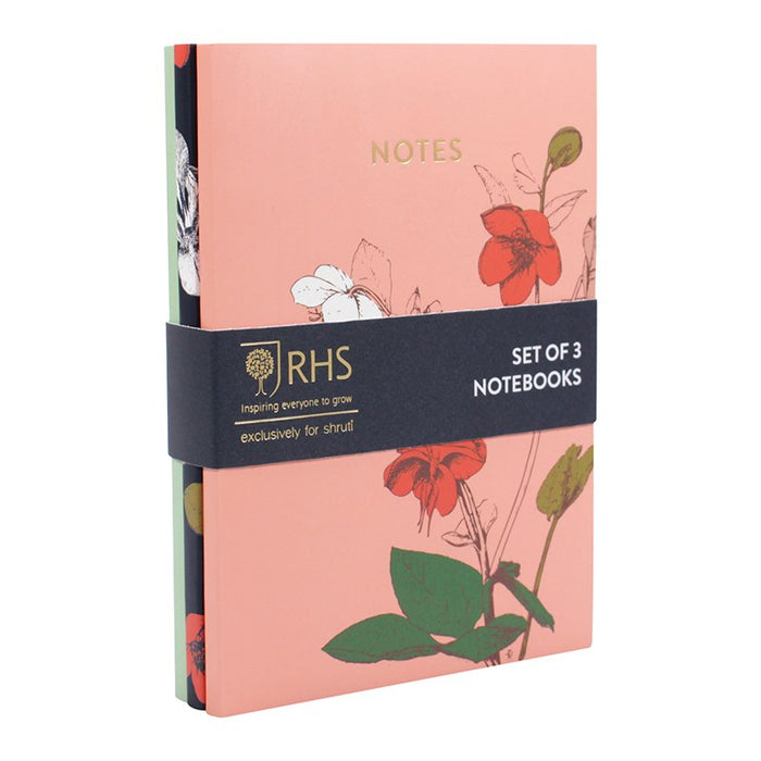 RHS Irises & Hellebores Set 3 A6 Softback Notebook