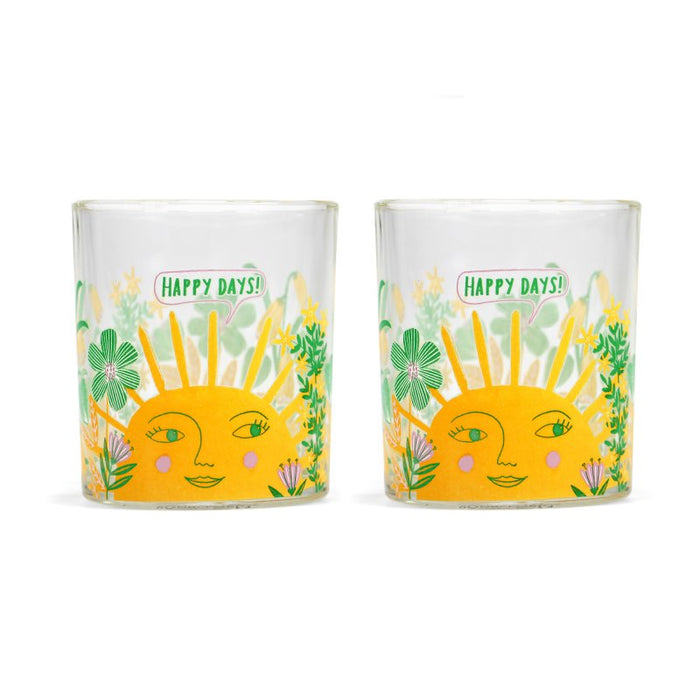 Bonbi Forest (Happy Days) Set Of 2 Glasses