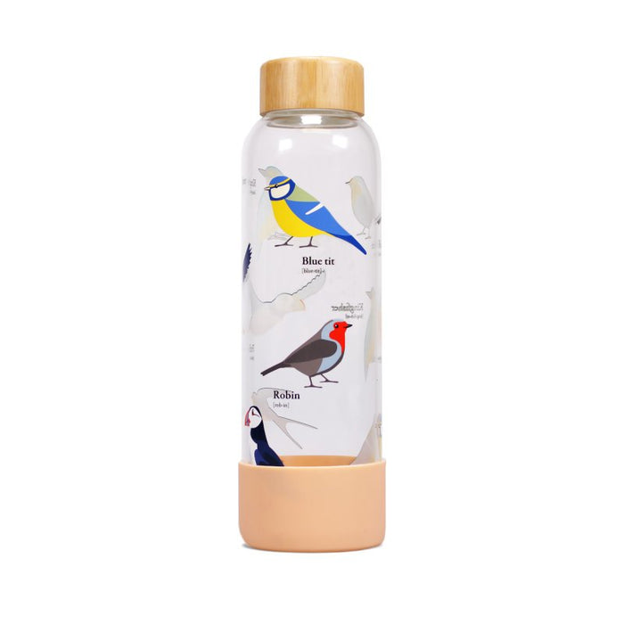 RSPB Birds Glass Water Bottle