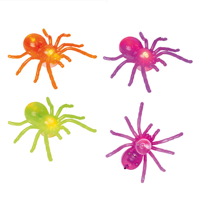 Halloween Battery Operated Lit Spider With Suction