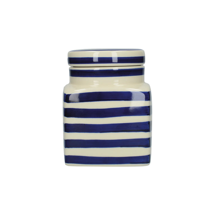London Pottery Ceramic Canister Blue Bands