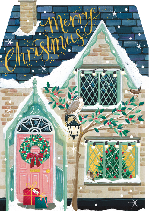 Art File Merry Christmas House Card