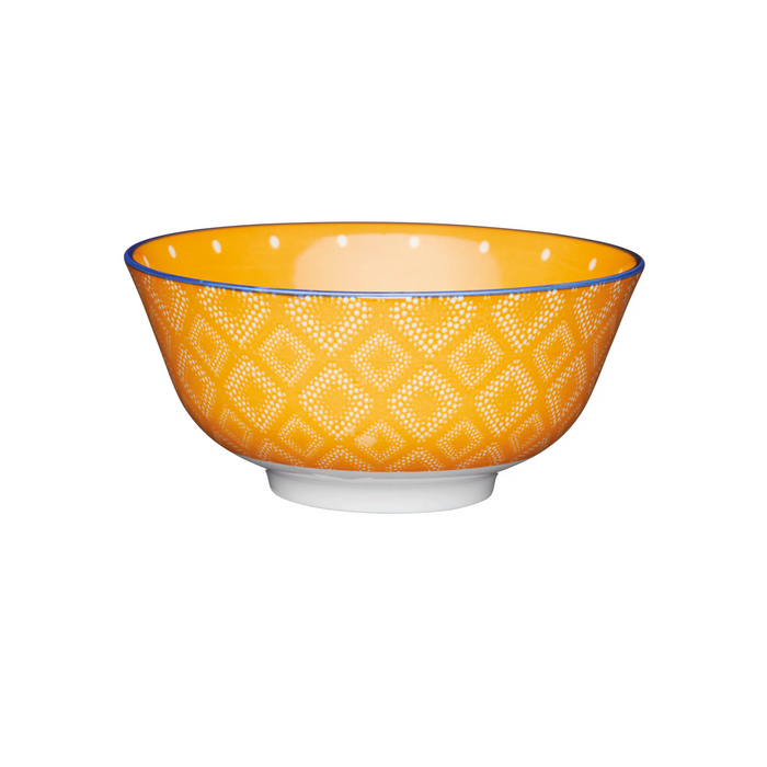 KitchenCraft Orange Spotty Ceramic Bowl