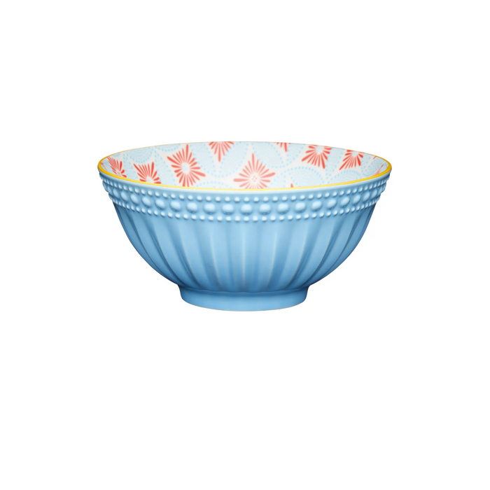 KitchenCraft Pale Blue Detailed Ceramic Bowl
