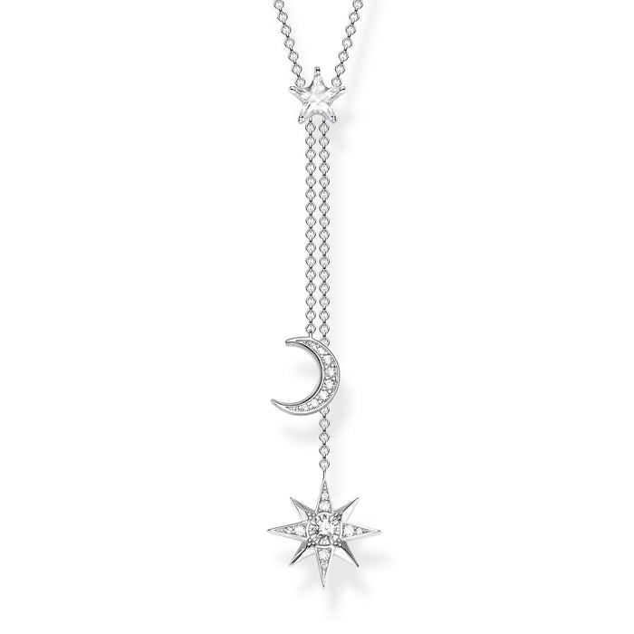 Thomas Sabo Star and Moon Silver Necklace