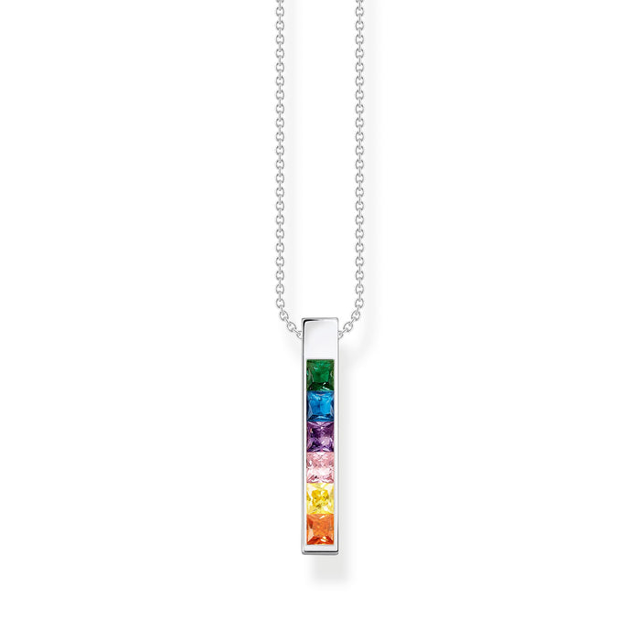 Thomas Sabo Silver Necklace with Colourful Stones