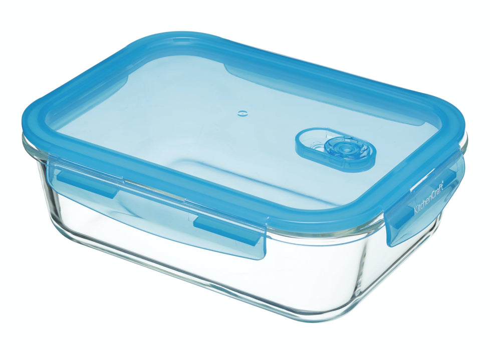 KitchenCraft Pure Seal Glass Rectangular 1 Litres Storage Container