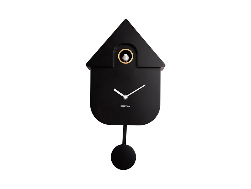 Karlsson Black Modern Cuckoo Wall Clock