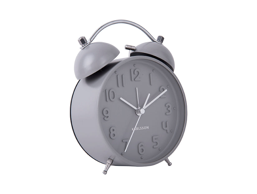 Karlsson Grey Alarm Clock Iconic
