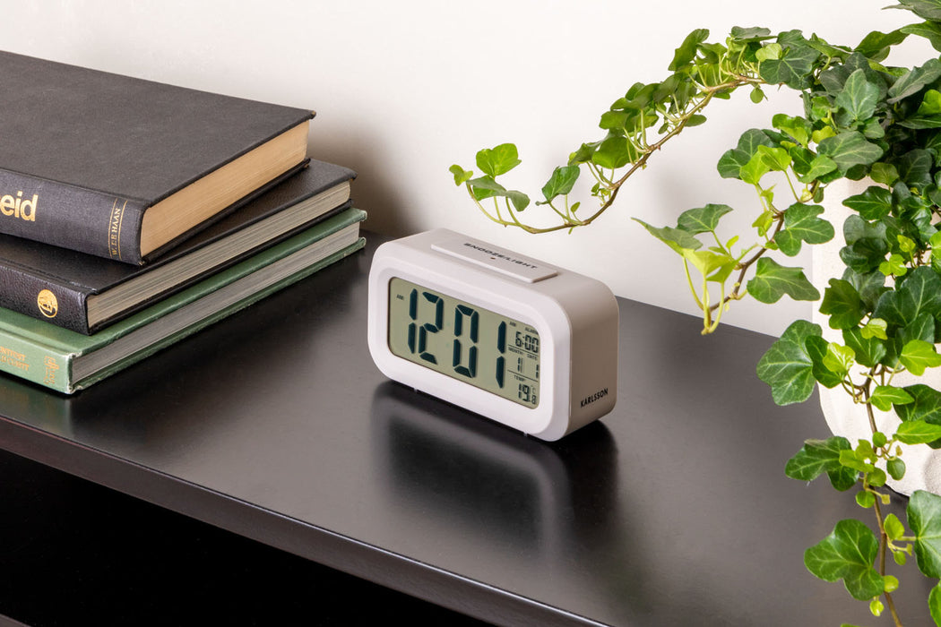 Karlsson Warm Grey Alarm clock Jolly