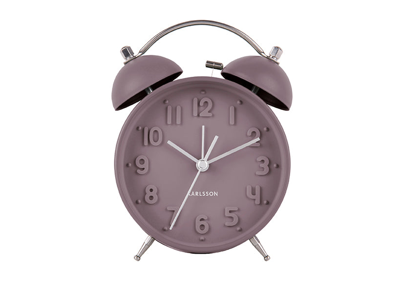 Karlsson Dark Purple Alarm Clock Iconic