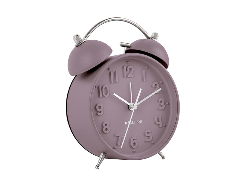 Karlsson Dark Purple Alarm Clock Iconic