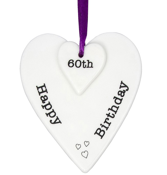 Keepsake Heart Happy 60th Birthday