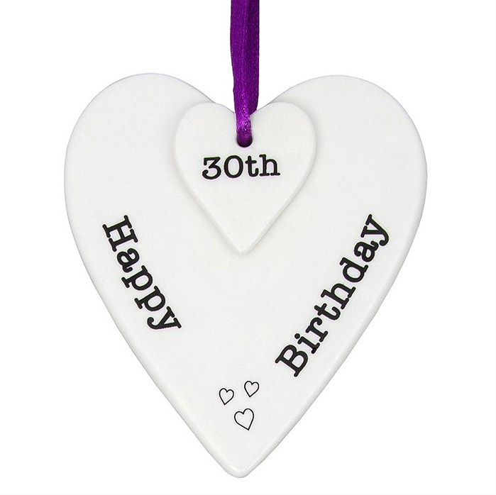 Keepsake Heart Happy 30th Birthday