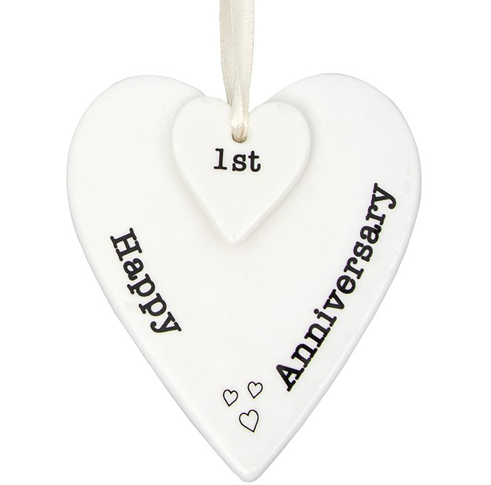 Keepsake Heart Happy 1st Anniversary