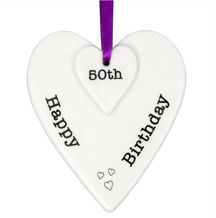 Keepsake Heart Happy 50th Birthday
