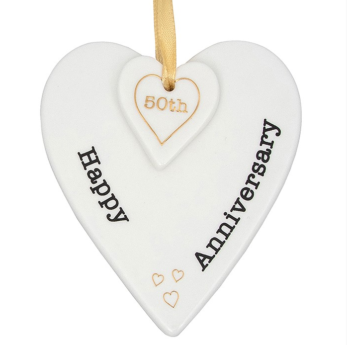 Keepsake Heart Happy 50th Anniversary