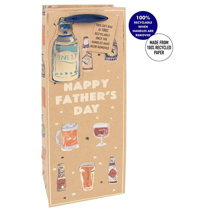 Kraft Beer Fathers Day Gift Bag Bottle