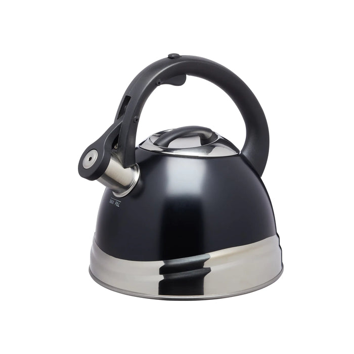 KitchenCraft La Cafetière Whistling Kettle, 1.6L, Stainless Steel